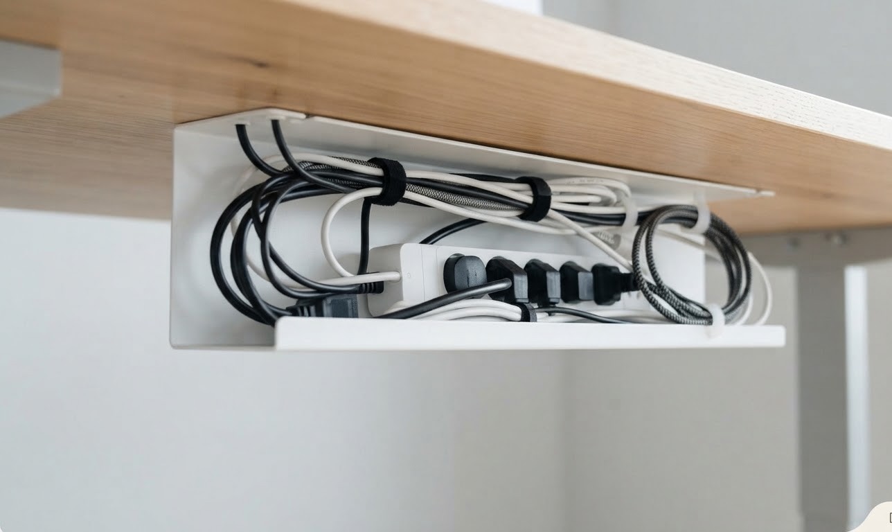 Under-Desk Tray — Heavy Duty Steel